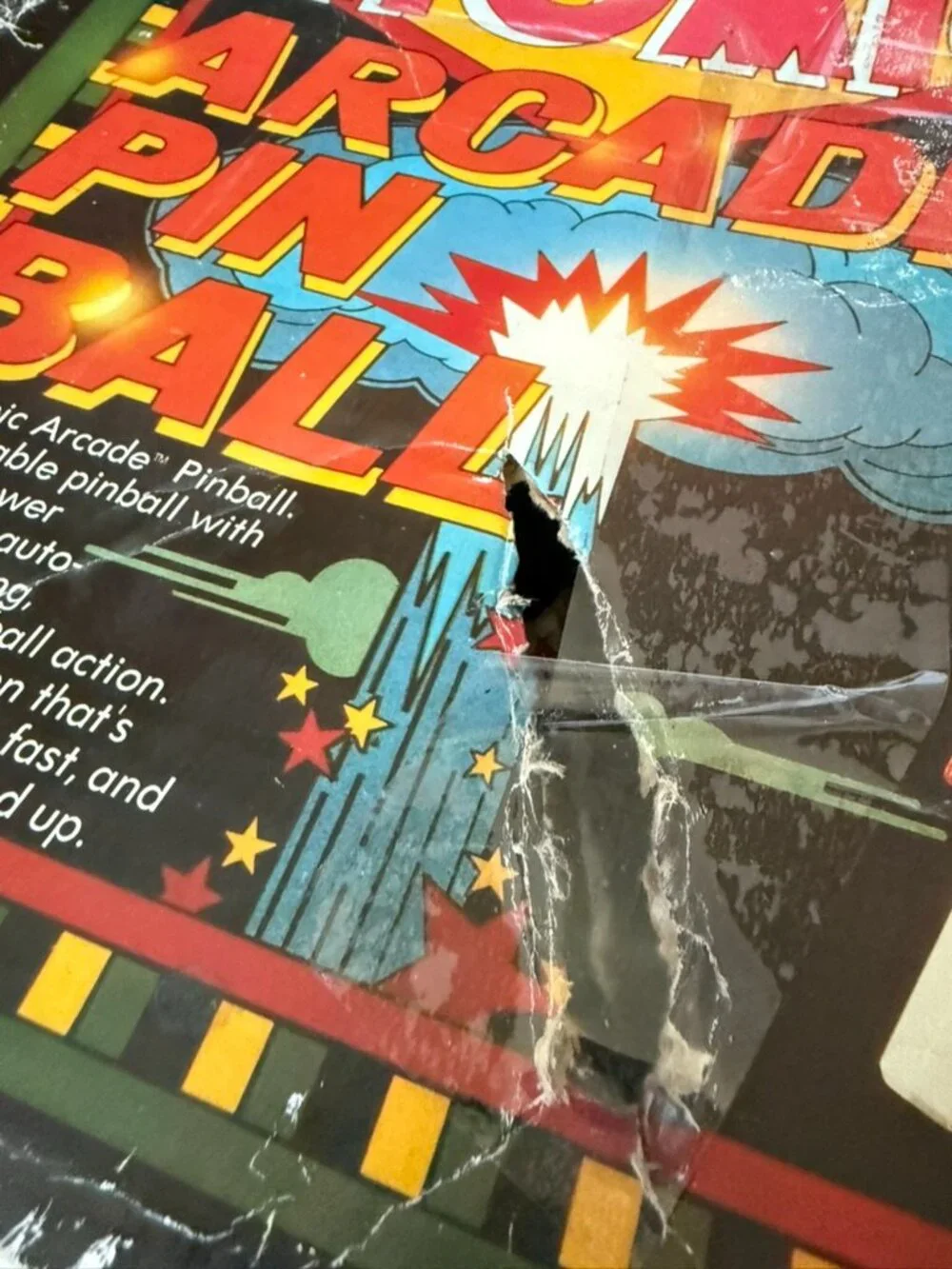 Atomic Arcade Pin Ball Vintage Game 1979 Tomy Japan Un-tested Portable Pinball